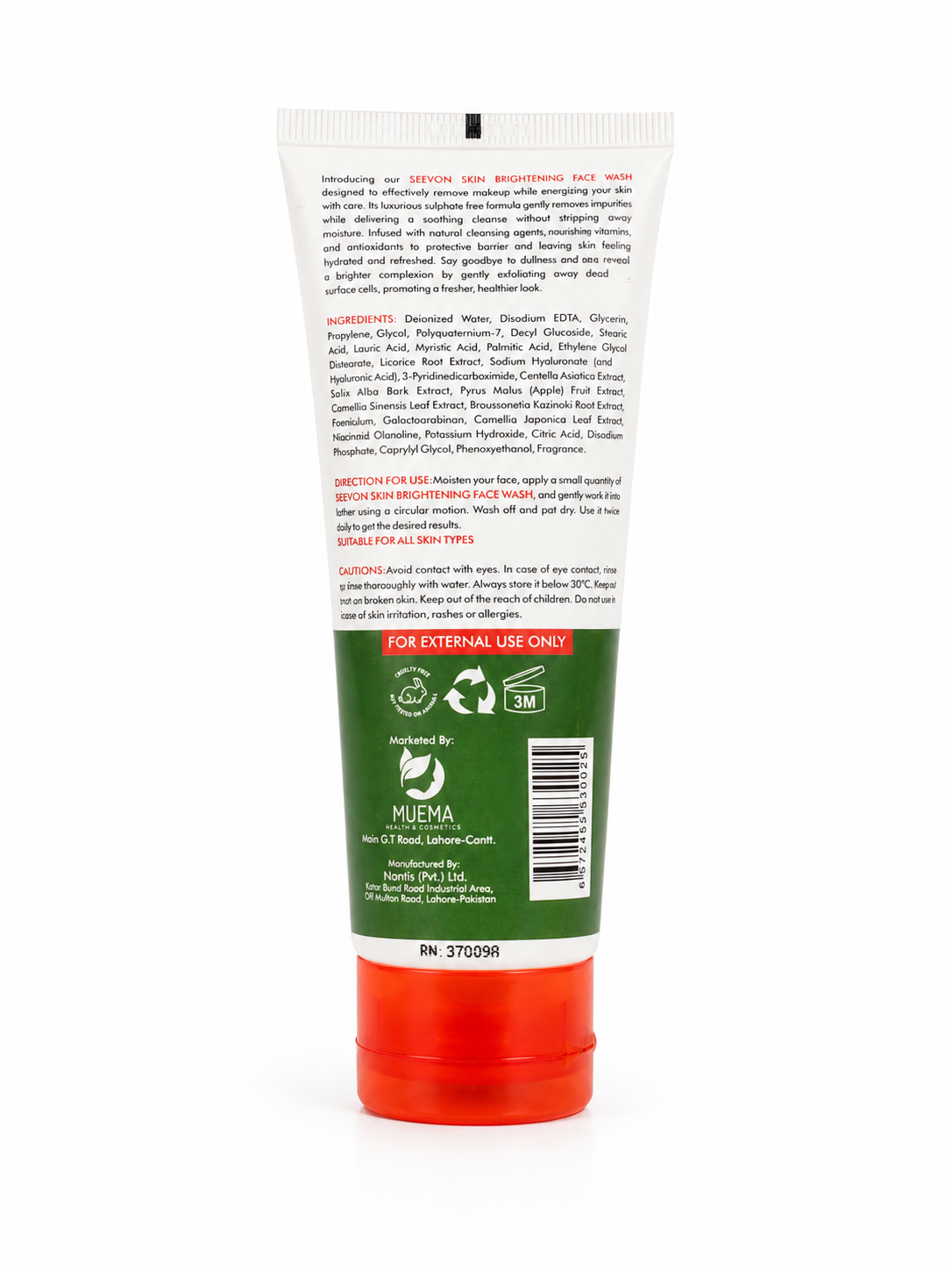 SEEVON SKIN BRIGHTENING FACEWASH